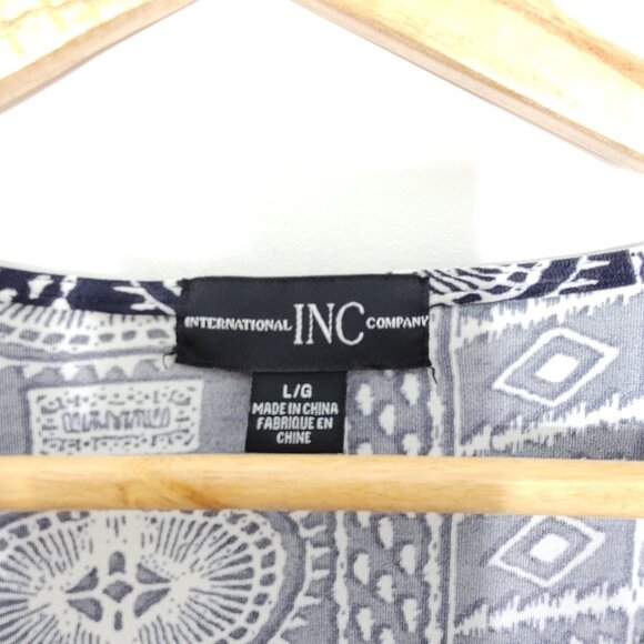 INC International Concepts | Short Sleeve Cold Shoulder Jumpsuit V-Neckline L - Picture 3 of 11